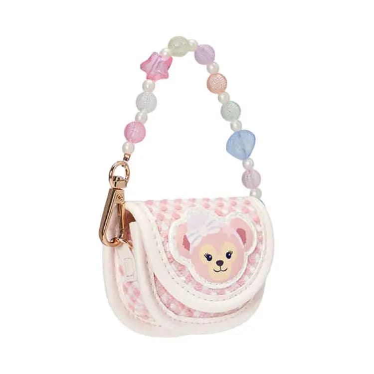 Disney Shanghai Disney Shelly May Duffy & Friends Summer Ocean Party Series Cartoon Cute Design Polyester (Polyester Fiber) Headphone Case Bag Women's Pink Beige 3
