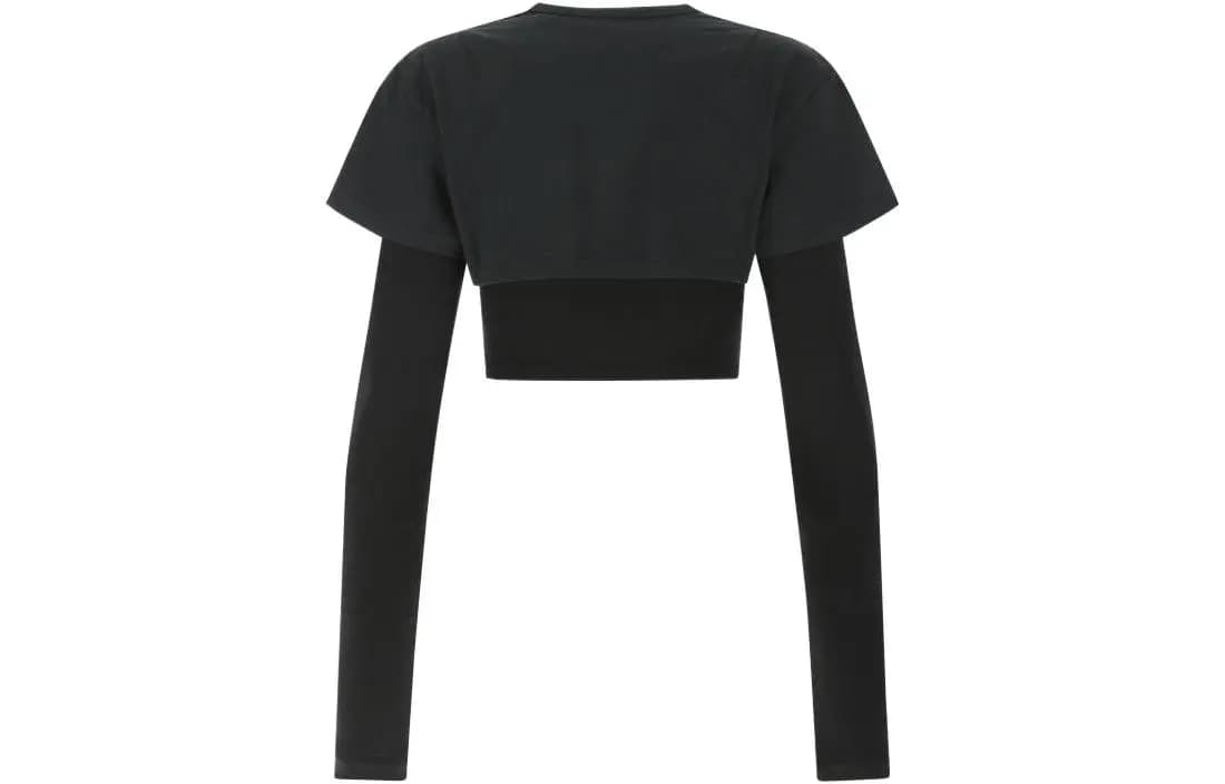 Jacquemus Le Double T Shirt 'Black' 2