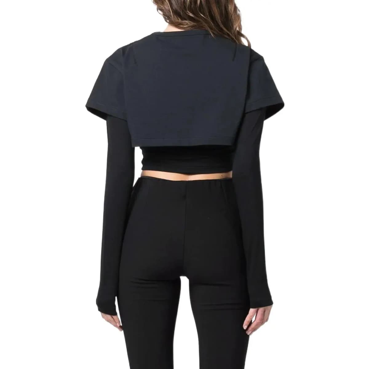 Jacquemus Le Double T Shirt 'Black' 4
