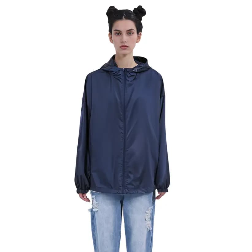 Theory X UNIQLO Qadın Pencək Tünd Göy 5