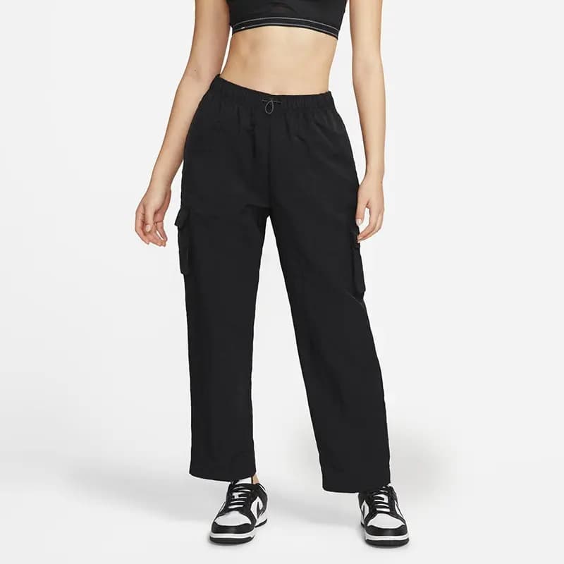 Nike Sportswear Essentials Series Qadın Karqo Şalvar Qara 5