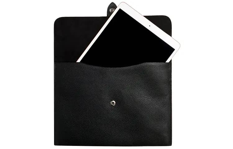 COACH Dəri Noutbuk Çantası Unisex Qara 2