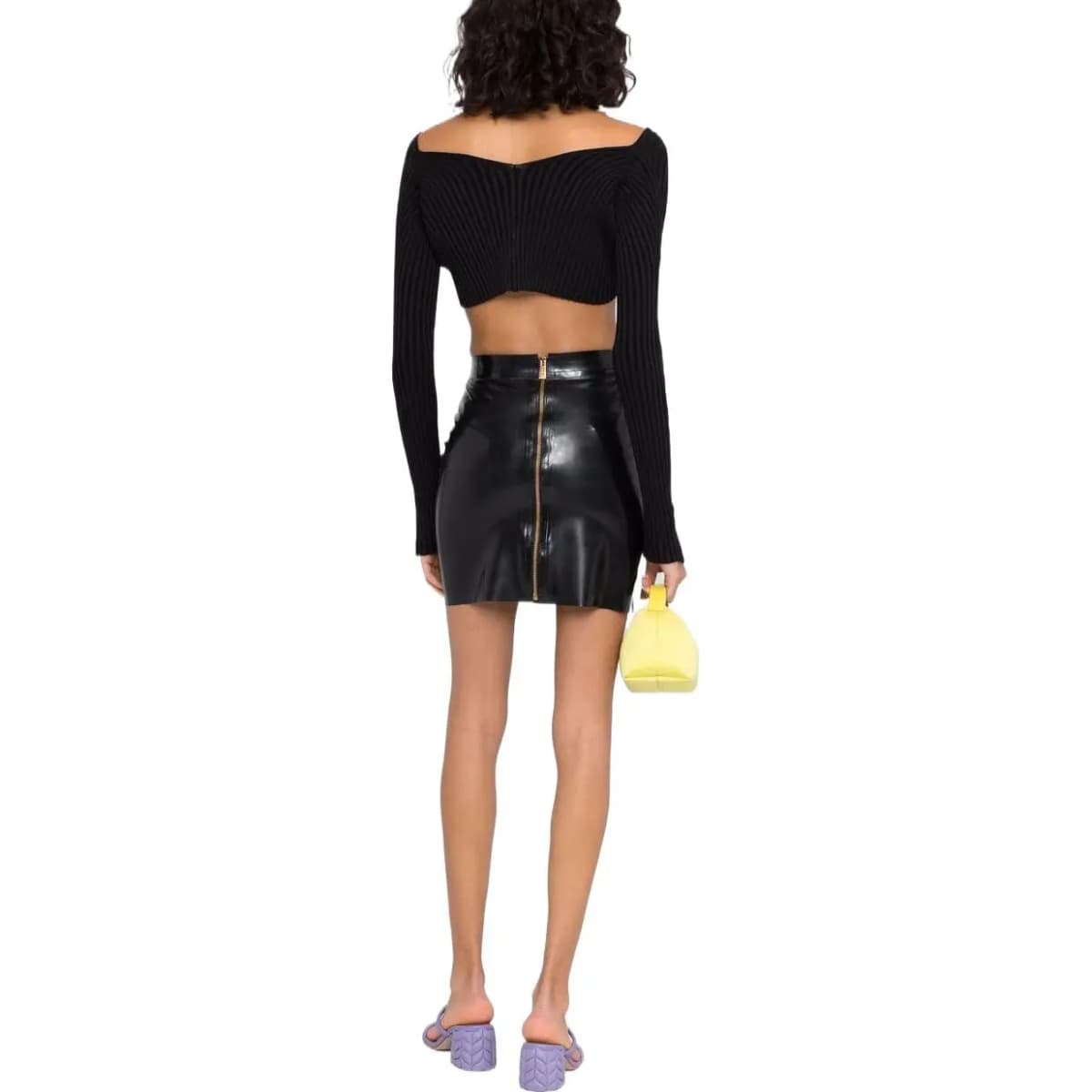 Jacquemus La Maille Pralu Micro Charm Logo Cardigan Black 3