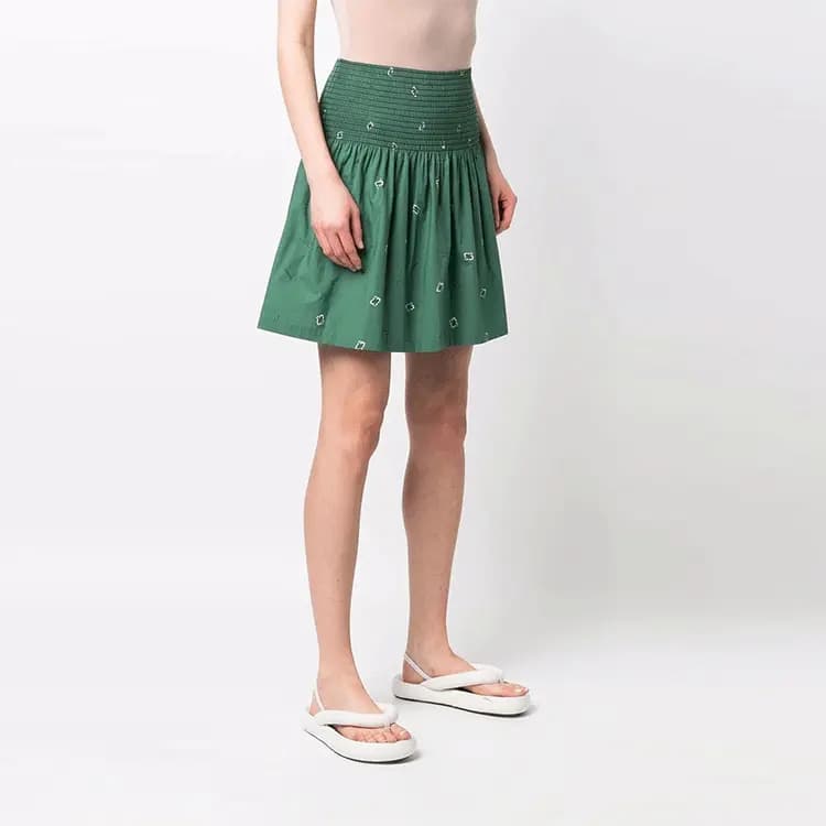 KENZO SS22 Casual Short Skirts Women's Green 4