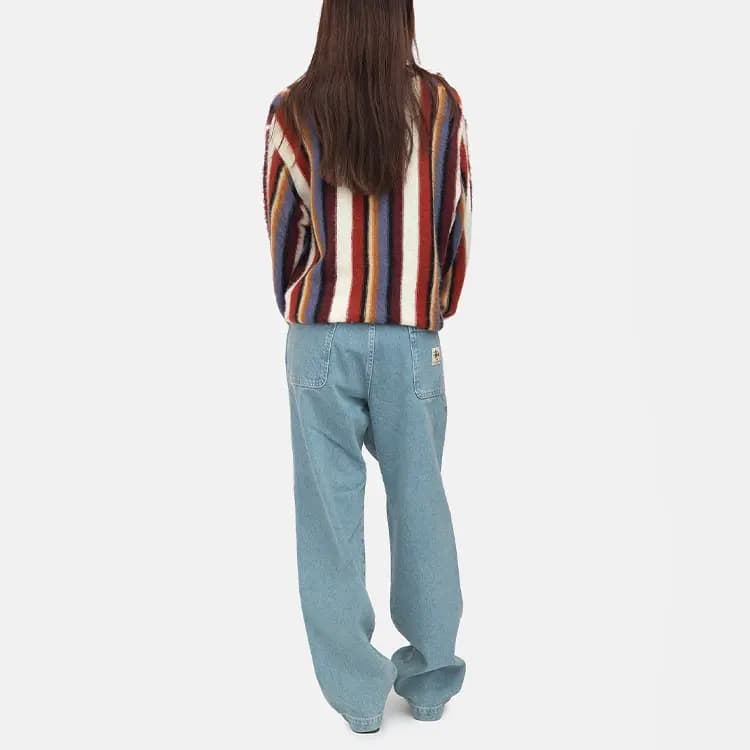 Stussy Vertical Striped Knit Crew 9