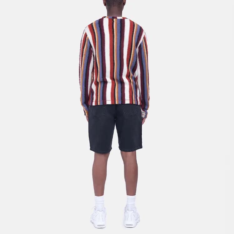 Stussy Vertical Striped Knit Crew 12