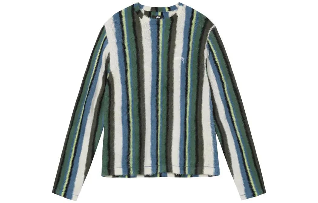 Stussy Vertical Striped Knit Crew