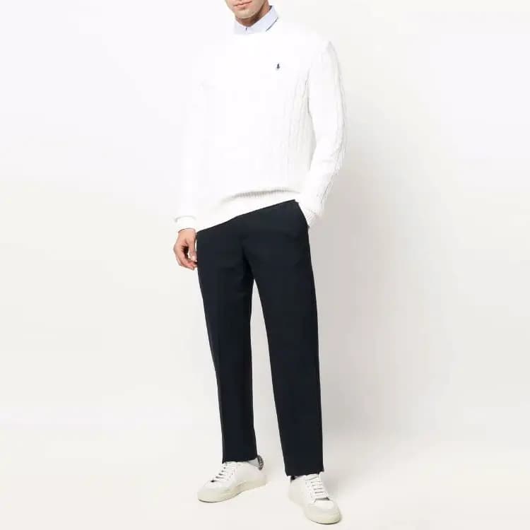 Polo Ralph Lauren SS22 Kişi Yun Pencək Ağ 2