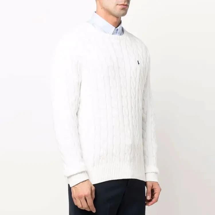 Polo Ralph Lauren SS22 Kişi Yun Pencək Ağ 4