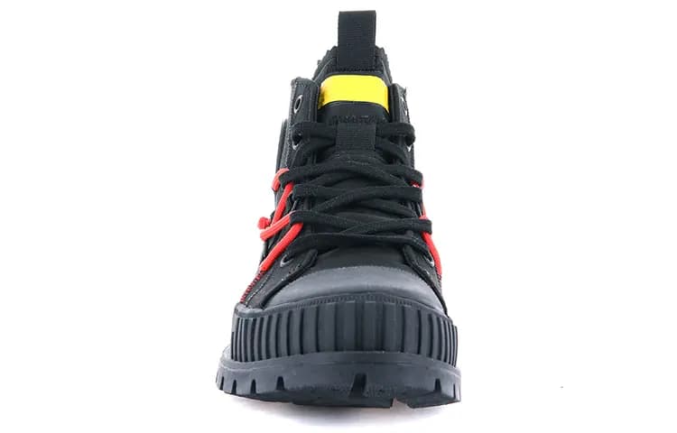 Palladium Outdoor Boots Unisex Black Yellow/Red 4