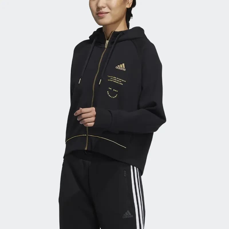 Adidas Cropped Coats Women's Black 2