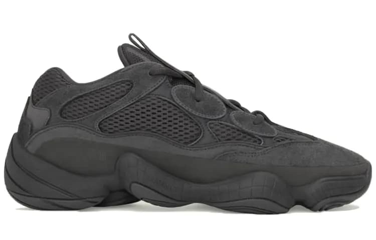 adidas Originals Yeezy 500 Utility Black Unisex İdman Ayaqqabısı Qara 2