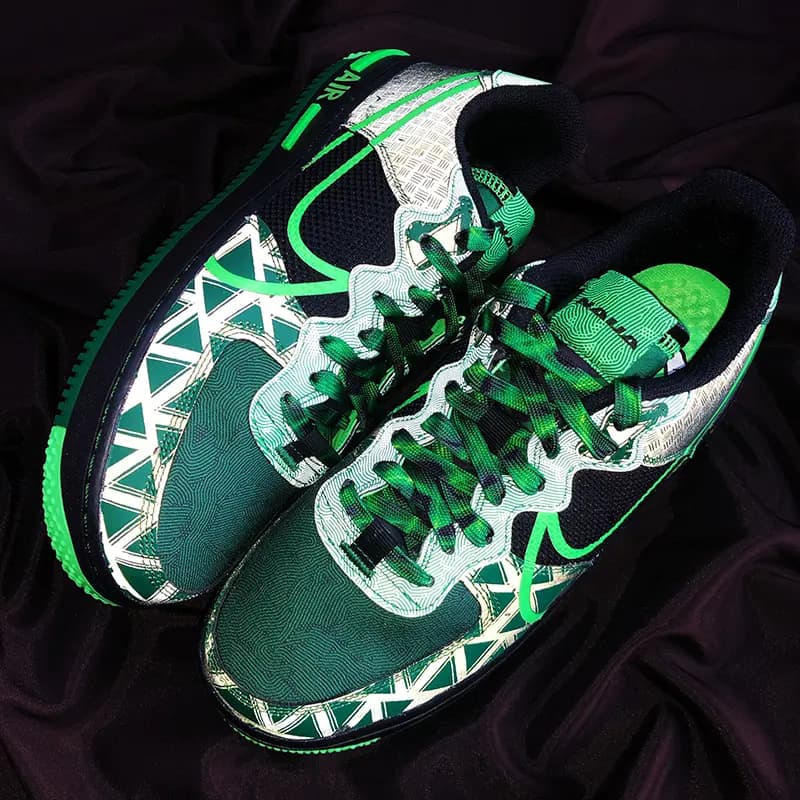 US8ACC Gaming Gradient Cotton Candy Laser Green Flame E-Sports GOOD GAME Universal Sneaker Color Matching Shoelaces 2-Pack Unisex 8