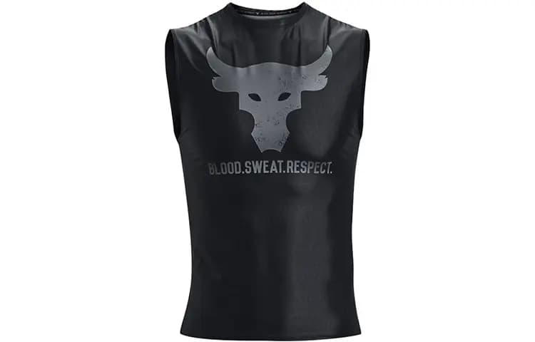Under Armour Project Rock Kişi Maykası Qara