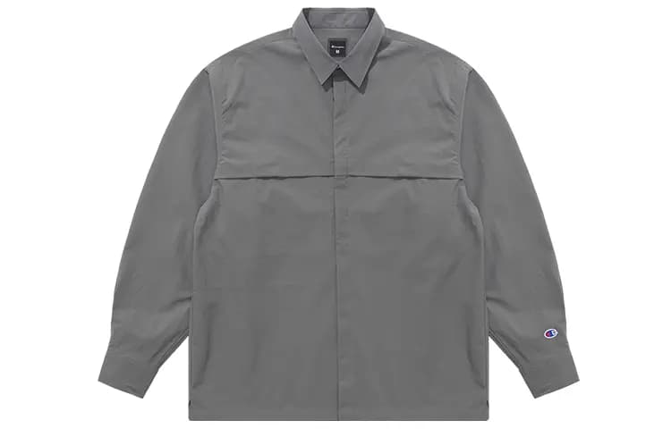 Champion SS22 Uzunqol Köynək Unisex Qara