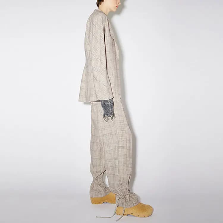 Acne Studios Qadın Kostyumu Bej/Sarı 4
