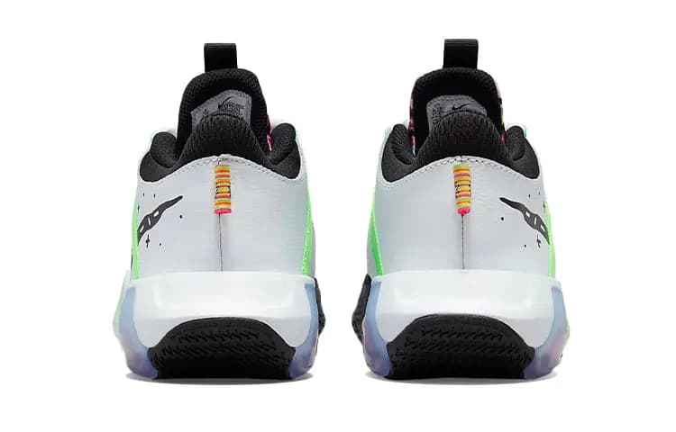 Youth Nike Air Zoom Crossover Uşaq Basketbol Ayaqqabısı Ağ/Yaşıl 5