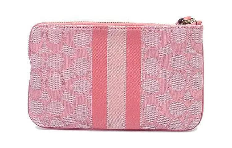 COACH Dempsey 19 Signature Jacquard Qadın Pulqabısı Qızılı/Qəhvəyi 5
