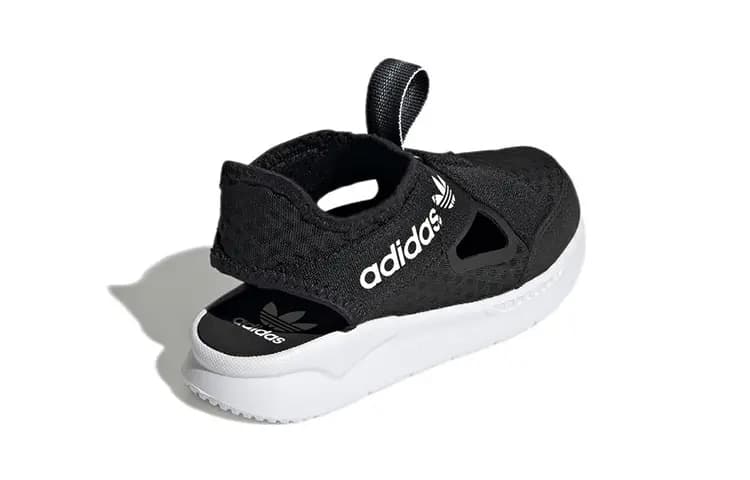 Adidas 360 Sandals J 'Black White' 2023 4