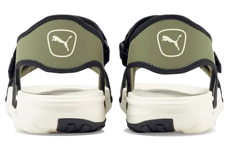 Puma Softride Slide 'White Dark Green Moss' 5