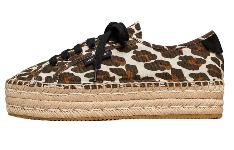 TORY BURCH Qadın Dəri Espadril Qəhvəyi