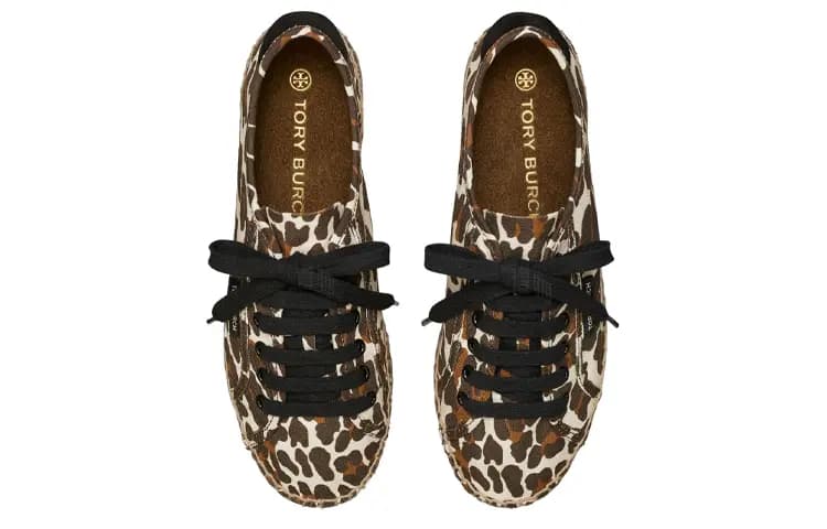 TORY BURCH Qadın Dəri Espadril Qəhvəyi 5