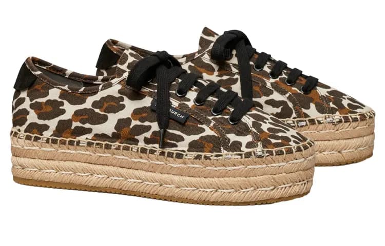 TORY BURCH Qadın Dəri Espadril Qəhvəyi 4
