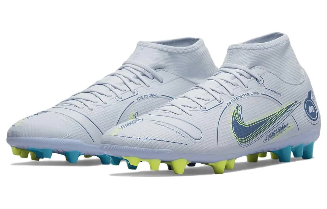 Nike Superfly 8 Academy AG 'Boz/Açıq Mavi/Sarı' 3
