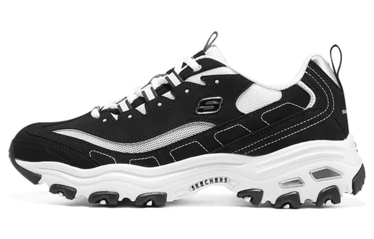 Skechers D'LITES 1.0 İdman Ayaqqabısı Kişi Qara/Ağ