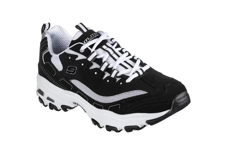 Skechers D'LITES 1.0 İdman Ayaqqabısı Kişi Qara/Ağ 3