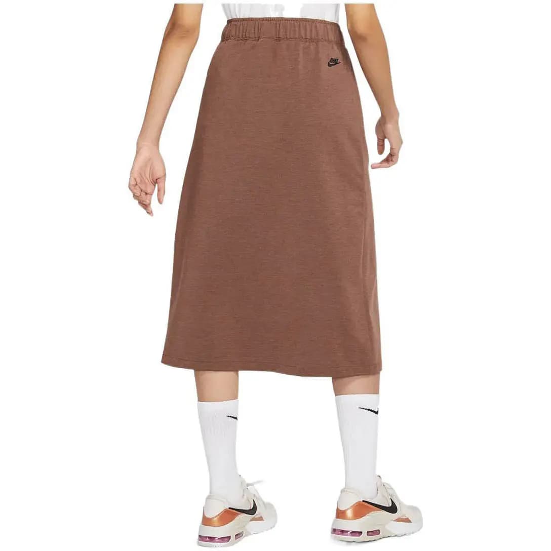Nike High-Waisted Skirt Qadın Qəhvəyi 5