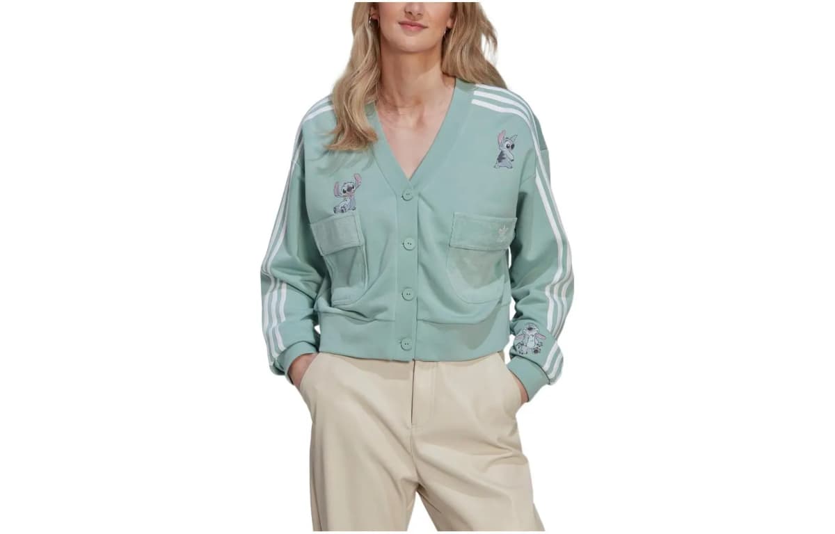 Adidas Originals x Disney SS22 Qadın Örgü Geyim Yaşıl