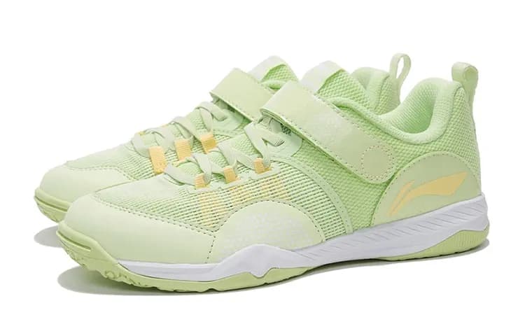 LiNing Cushioning Anti-Slip Wear-Resistant Breathability Kids' Training Shoes Dish Pink Green Teenagers 3