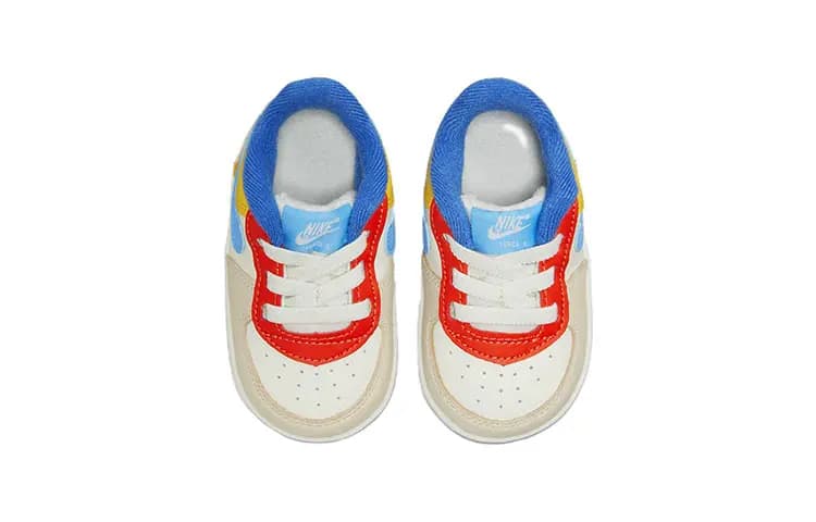 Nike Force 1 Uşaq Ayaqqabısı Ağ/Göy 4