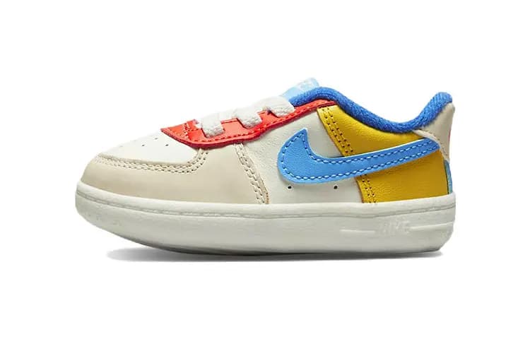 Nike Force 1 Uşaq Ayaqqabısı Ağ/Göy