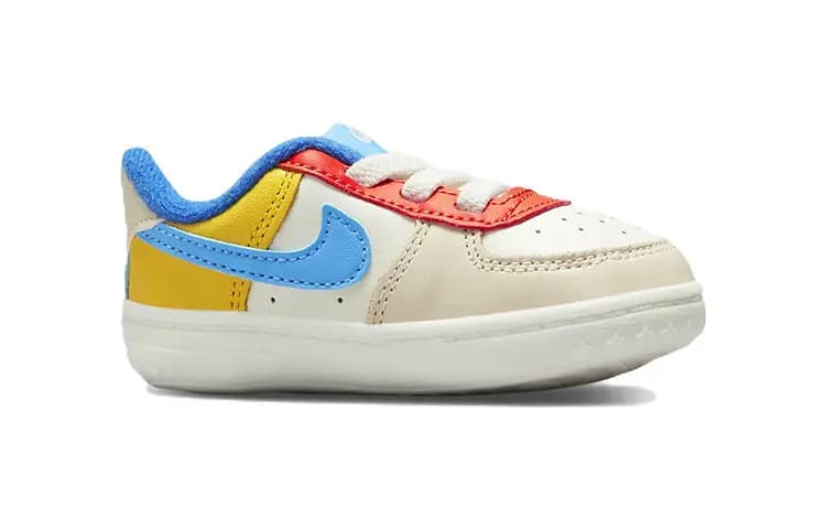 Nike Force 1 Uşaq Ayaqqabısı Ağ/Göy 2