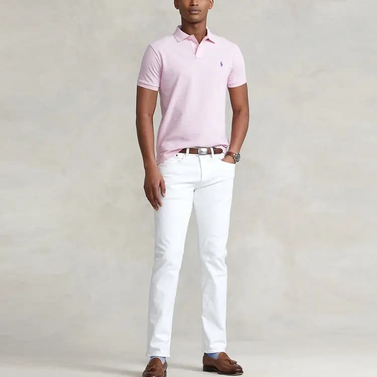 Polo Ralph Lauren SS22 Polo Köynək Kişi Çəhrayı 2
