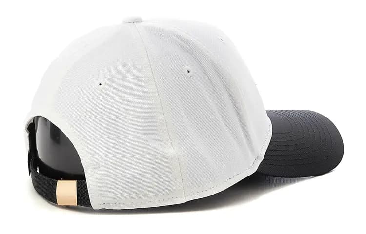 Jordan Gold Logo Baseball Cap Unisex White 2