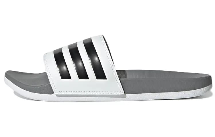 Adidas Adilette Comfort Sürüş Ayaqqabısı Ağ/Qara/Boz
