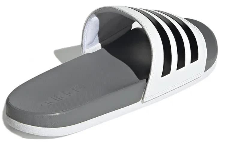 Adidas Adilette Comfort Slides Cloud White Core Black Grey Three 4