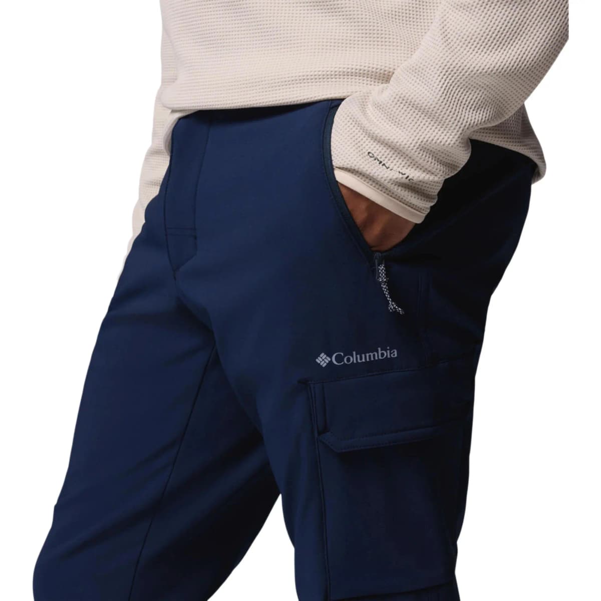 Columbia Hiking Water-Resistant Fleece-Lined Casual Cargo Pants Men's 5