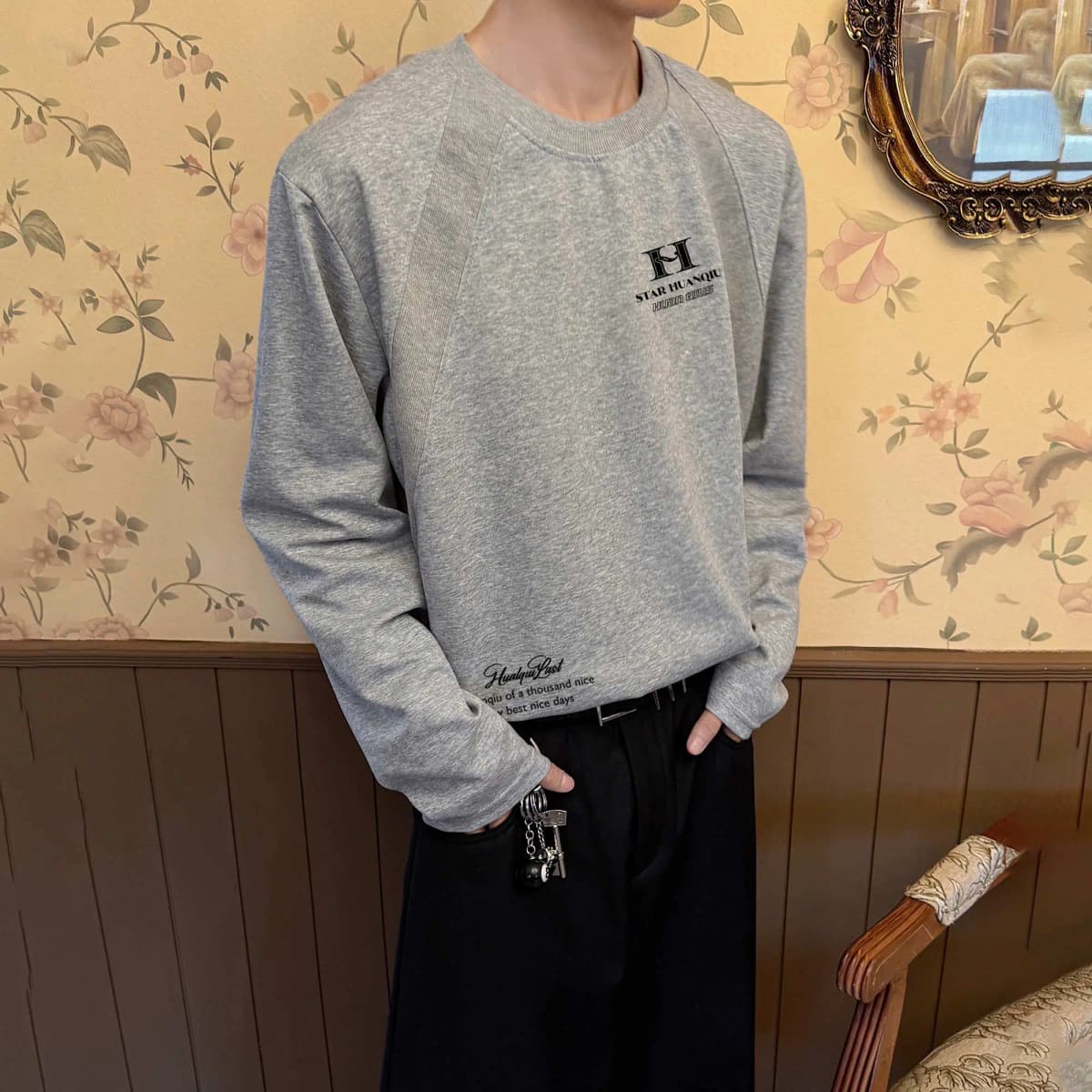 HUANQIU Uzunqol Köynək Unisex 13