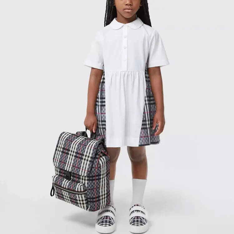 Burberry SS22 Uşaq Donu Ağ 3