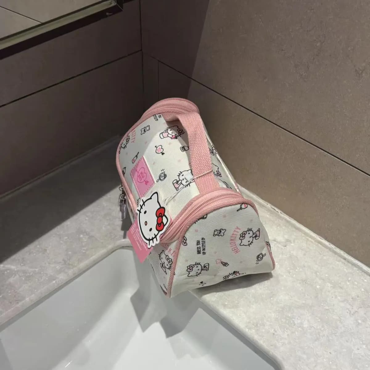 Sanrio Hello Kitty Kosmetika Çantası Qadın Çəhrayı 4