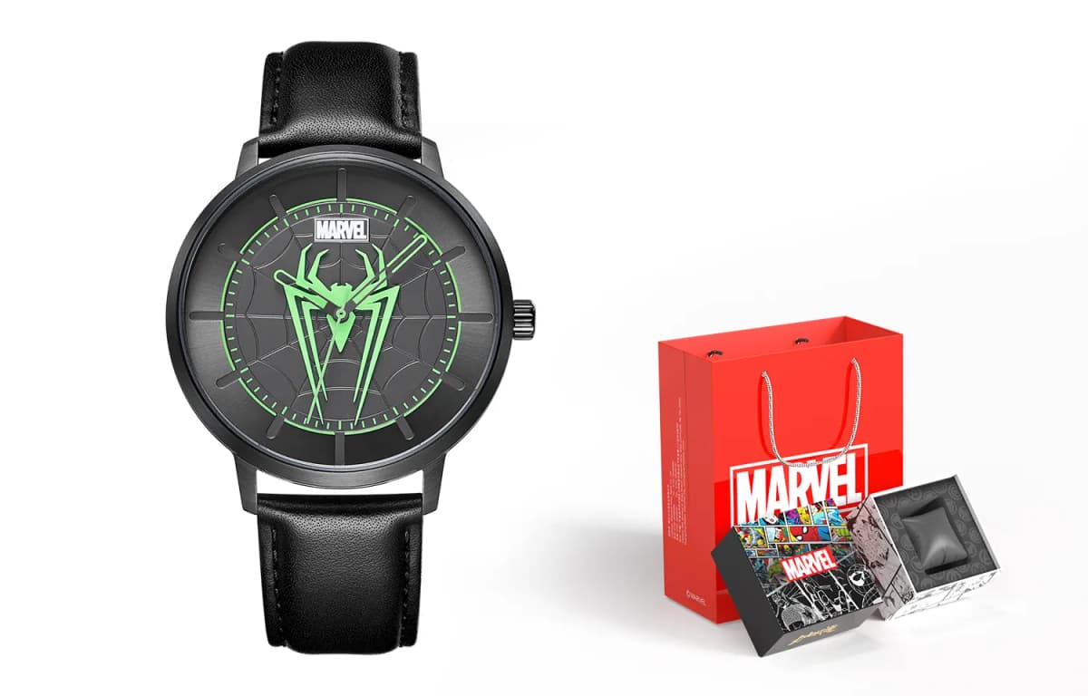 MARVEL Deadpool 3 Wolverine Kişi Qol Saatı Qara 8