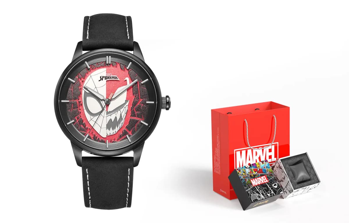 MARVEL Deadpool 3 Wolverine Kişi Qol Saatı Qara 27