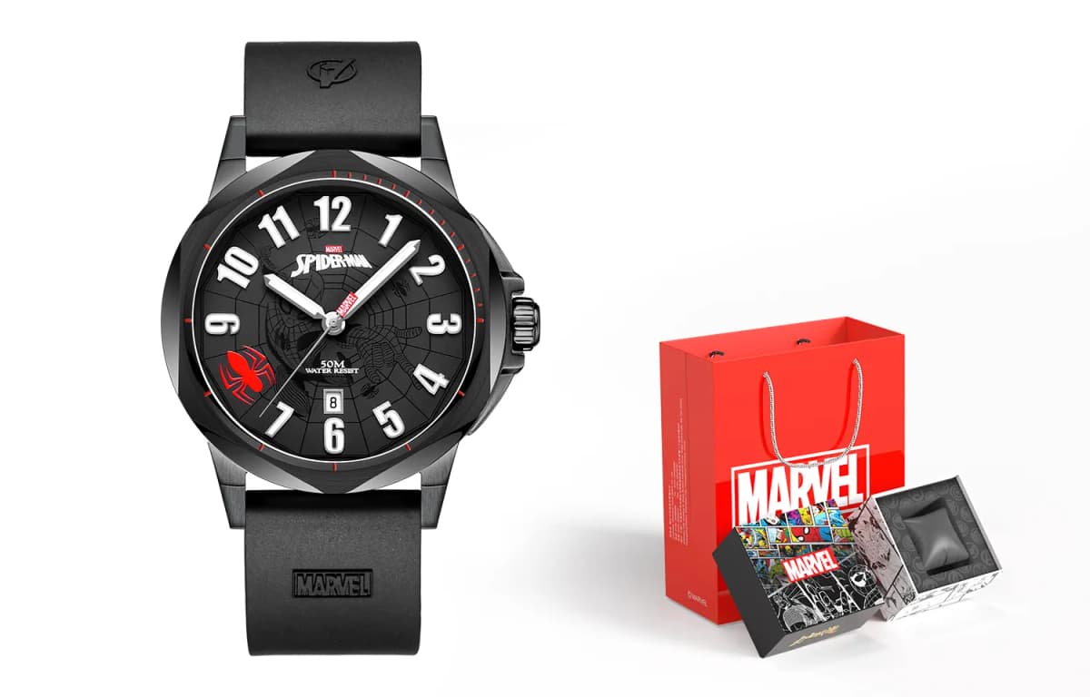 MARVEL Deadpool 3 Wolverine Kişi Qol Saatı Qara 19