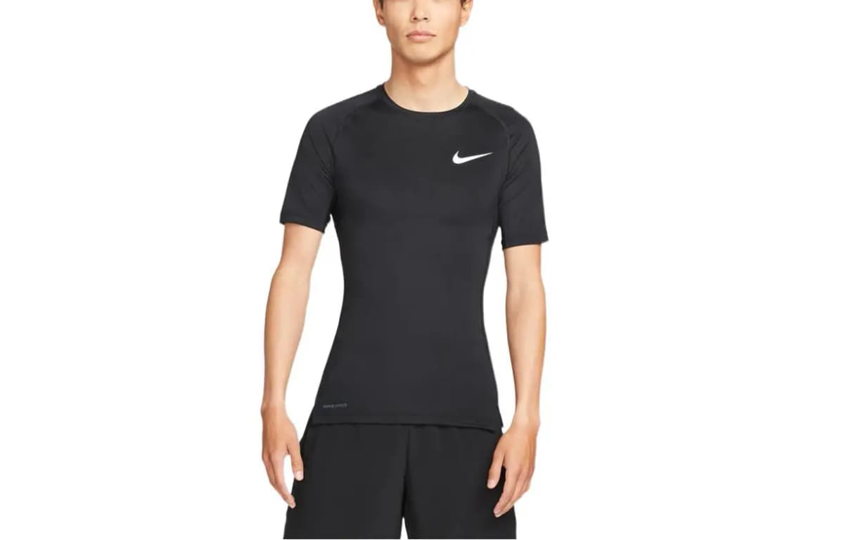Nike Pro İdman Köynəyi Kişi Qara