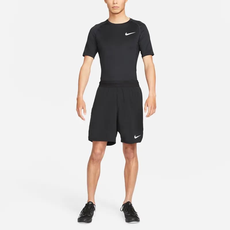 Nike Pro İdman Köynəyi Kişi Qara 3