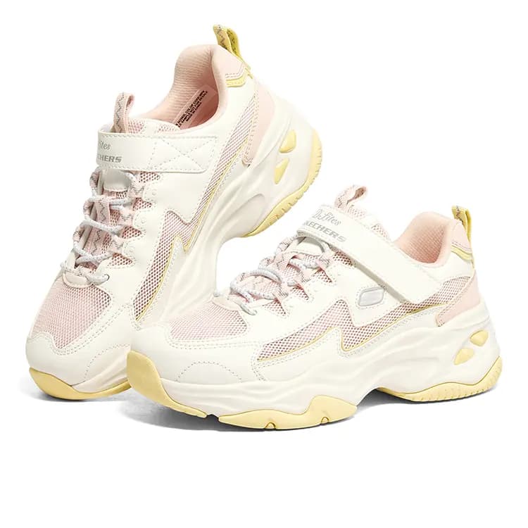 Skechers D'Lites 4.0 Uşaq Ayaqqabısı Ağ/Çəhrayı 3